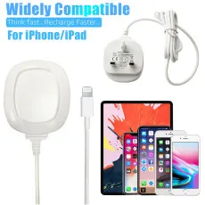 iPhone Travel Charger Adapter UK Mains Charger Wall Plug [3-Pin] Micro 2A - 5V Fast Charger