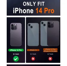 iphone 14 pro leather wallet case size