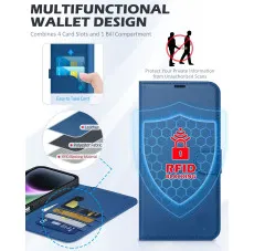 iphone 14 pro leather wallet case wallet