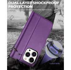 iphone 14 pro max leather wallet case shockproof