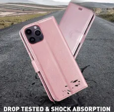 iphone 14 pro leather wallet case shockproof