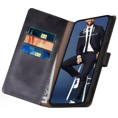 iPhone 16 Pro Leather Wallet Case in black with beautiful look