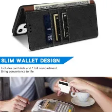 iphone 14 plus leather wallet case wallet