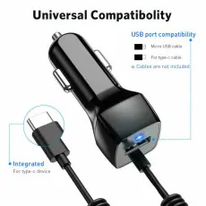 USB Fast Car Charger Type-C Charging Adapter For All Type- C Devices UK
