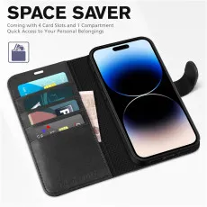 Apple iphone 13 pro leather wallet case space saver.jpg