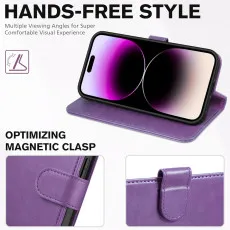 Apple 13 pro leather wallet case stand