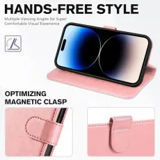 Apple iphone 13 pro leather wallet case stand