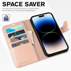 Apple iphone 13 pro max leather wallet case wallet