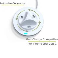 3-in-1 Mobile Phone Charging Station for iOS, Type C & Micro USB