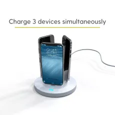 3-in-1 Mobile Phone Charging Station for iOS, Type C & Micro USB