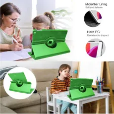 iPad 10th Gen 10.9-Inch 360 Rotating Leather Case in Green with adjustable stand
