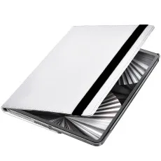 iPad 10th Gen 10.9-Inch 360 Rotating Leather Case in White with meegnatic closure