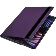 iPad 10th Gen 10.9-Inch 360 Rotating Leather Case in Purple with megantic closure