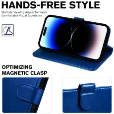 Apple iphone 13 pro max leather wallet case stand