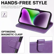 Apple iphone 13 leather wallet case stand