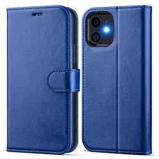 iPhone 12 Mini leather flip wallet case