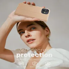 iPhone 12 leather flip wallet case in Rose with bautiful design