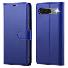 Premium leather flip cover for Pixel 8 In Blue