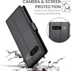 Shockproof leather case for Pixel 8