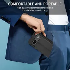 Google Pixel 7 leather wallet case Black With comfortable design