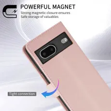 Google Pixel 7 leather wallet case Rose With beautiful design