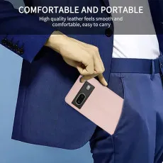 Google Pixel 7 leather wallet case Rose With comfortable design