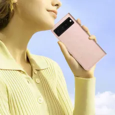 Google Pixel 7 Pro leather wallet case in Rose with beautiful design