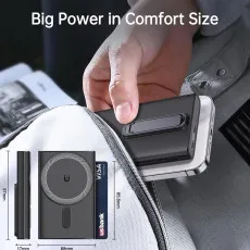 10000mAh Magnetic Power Bank size
