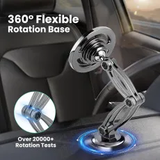 360° Rotating Magnetic Car Phone Holder with adjustable