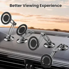 360° Rotating Magnetic Car Phone Holder with multi function