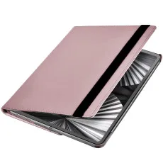 iPad 10th Gen 10.9-Inch 360 Rotating Leather Case in Rose with Magnetic closer