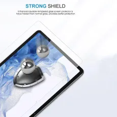 Galaxy Tab S8 Plus Screen Protector Tempered Glass Film Compatible with (SM-X800/SM-X806) (2-Pack)