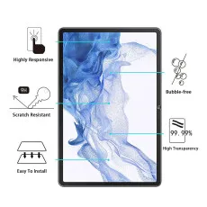 Galaxy Tab S8 Plus Screen Protector Tempered Glass Film Compatible with (SM-X800/SM-X806) (2-Pack)