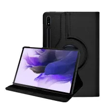 Samsung Galaxy Tab S8 Leather Smart Folio 360 Rotating Case in Black
