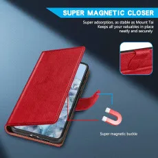 Super Magentic blocker Google Pixel 8A Leather wallet