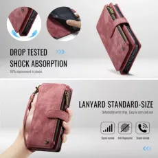 iPhone 15 Plus Zipper Wallet Case