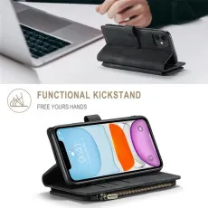 Kick stand leather wllaet case Iphone 11