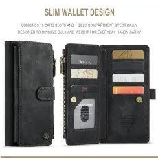 IPhone 11 leather wallet slim and stylish Zipper case