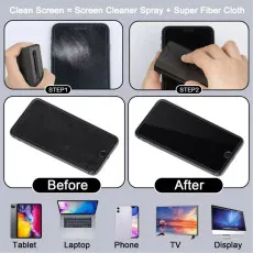 Tech device cleaning tools for screens and keyboards