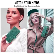 iPhone 15 Pro Max Zipper Wallet Case With Card Slots