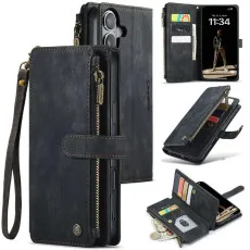 iPhone 16 Zipper Wallet Case