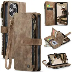 iPhone 16 Pro Zipper Wallet Case