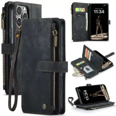 iPhone 16 Pro Max Zipper Wallet Case