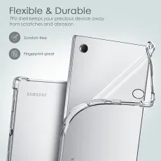 Samsung Galaxy Tab A8 Clear Case 10.5 Inch 2021 SM-X200/ SM-X205 , Shockproof Drop Protection Slim Lightweight TPU Transparent Back Cover