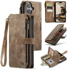 iPhone 16 Pro Max Zipper Wallet Case