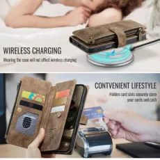 iPhone 15 Pro Zipper Wallet Case With Card Slots