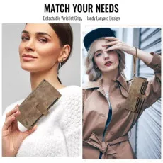 iPhone 15 Pro Zipper Wallet Case With Card Slots