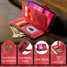 Samsung S24 Leather Wallet Luxury Case all feacuter