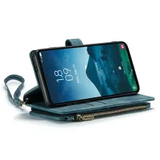 Fornt View with Kickstand  for Samsung S24 Leahter Zipper case