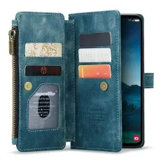 Samsung S24 Zipper wallet case with cash and card slots